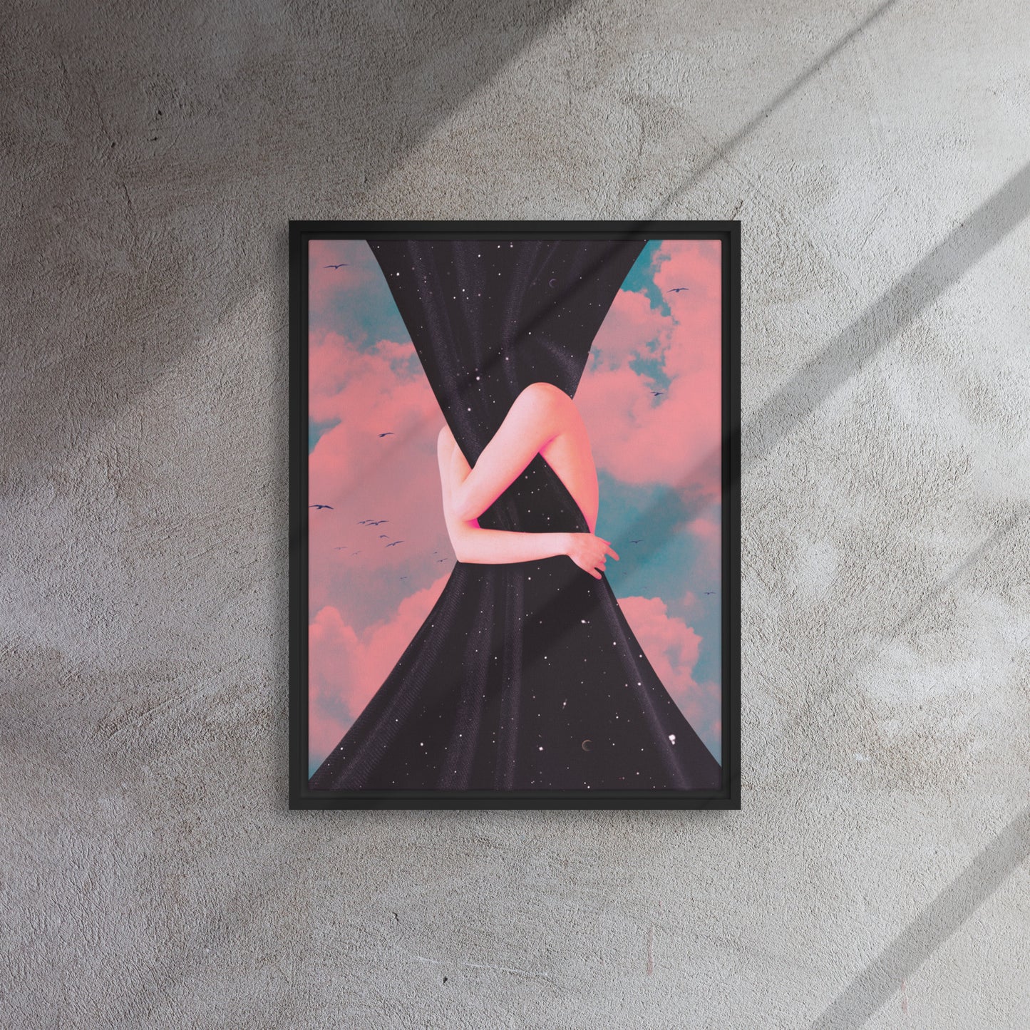 Embrace the Night Gallery Framed Canvas