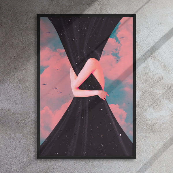 Embrace the Night Gallery Framed Canvas